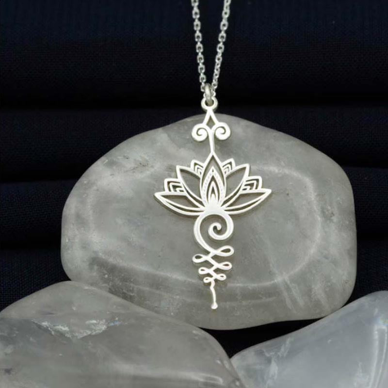 KarmaRipple's Lotus Fortune Wealth Pendant Necklace p1