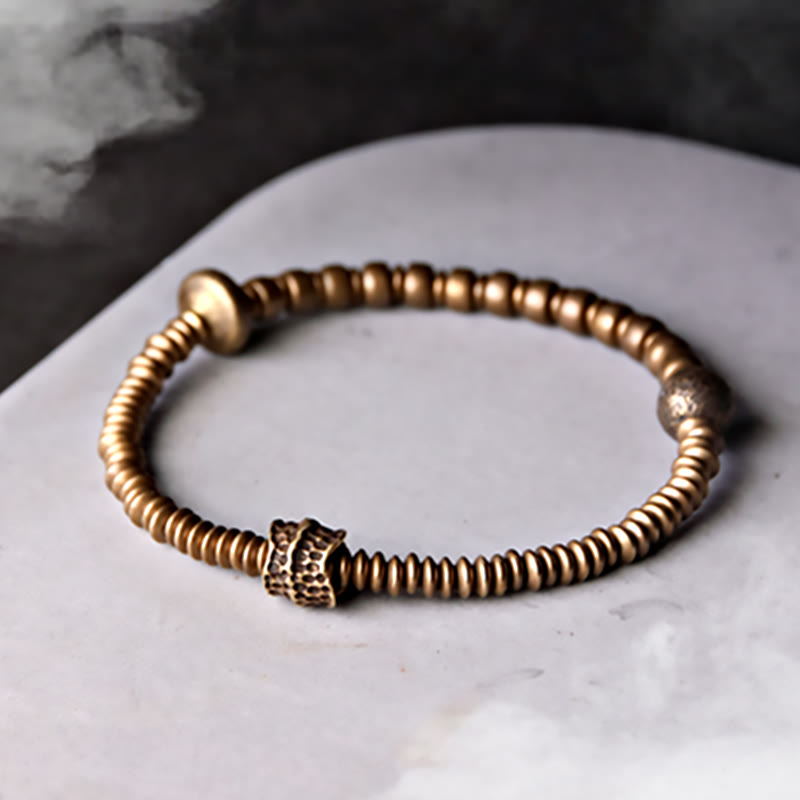 KarmaRipple's Balance Bronze Fortune Brass Bracelet p1