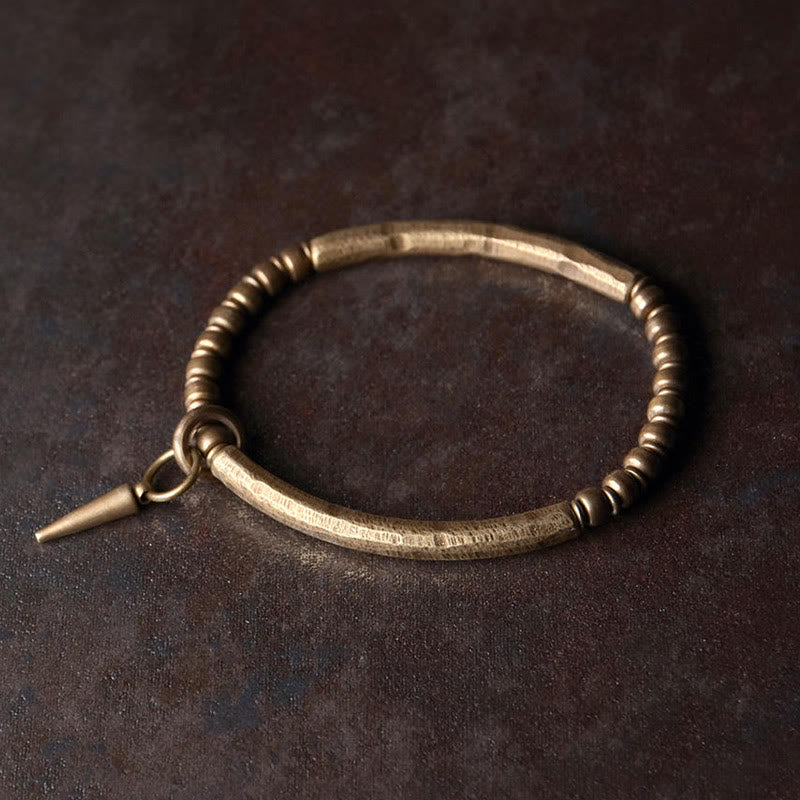 KarmaRipple's Bronze Brass Balance Wealth Simple Bracelet p1