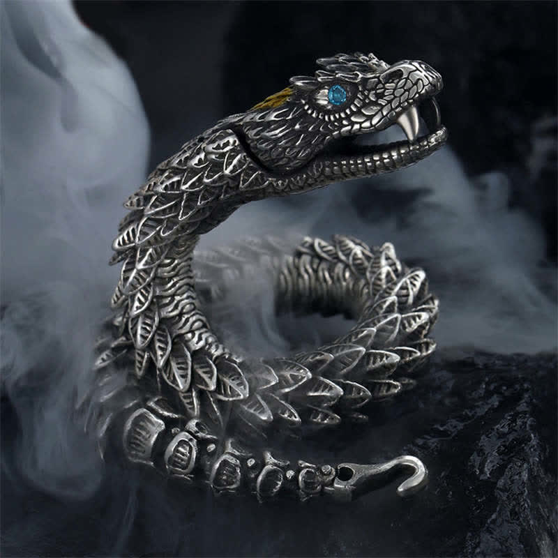 KarmaRipple's Dragon Snake Handmade Amulet Protection Chain Bracelet p1