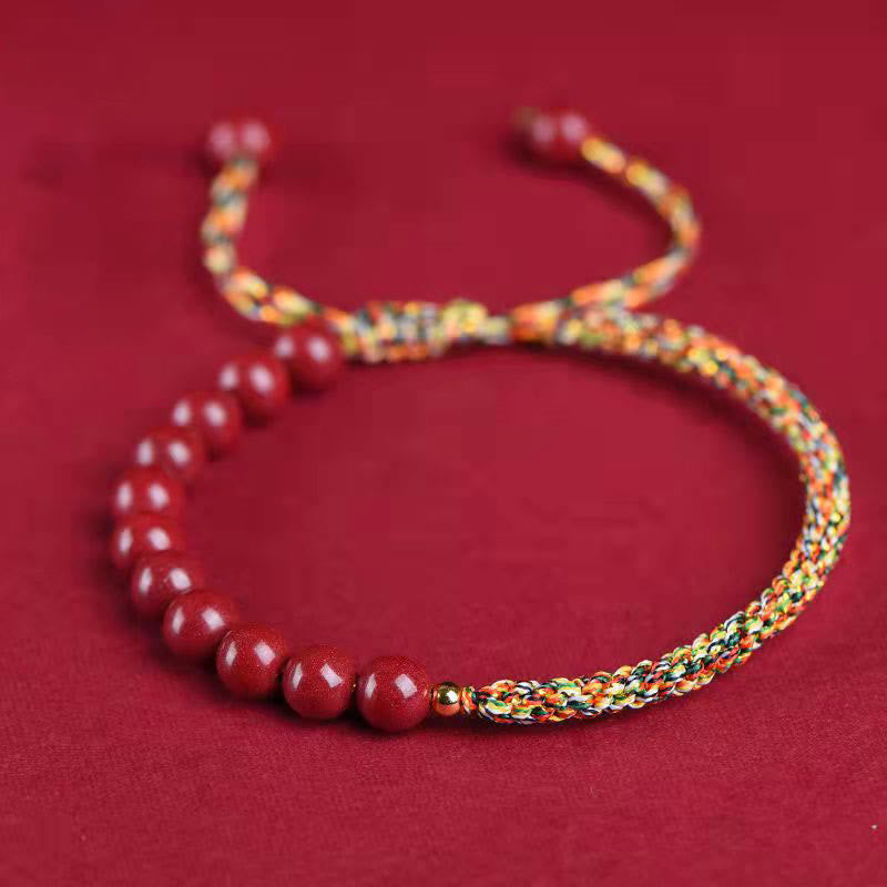 KarmaRipple's Authentic Cinnabar King Kong Weave Blessing String Bracelet p1