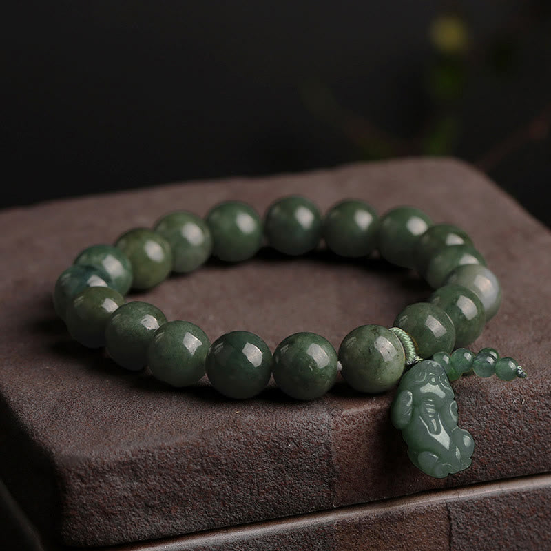 KarmaRipple's Tibetan Jade PiXiu Prosperity Bracelet p1