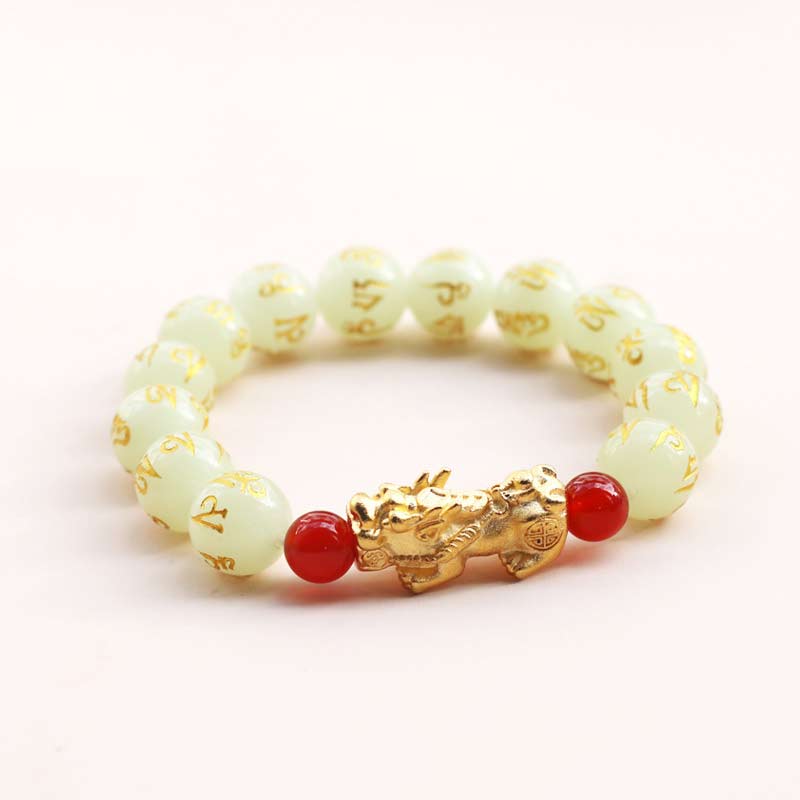 KarmaRipple's FengShui Fortunate Pixiu Glowstone Wealth Bracelet p7