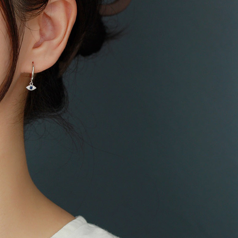 KarmaRipple's 925 Sterling Silver Evil Eye Blessing Protection Stud Earrings p6