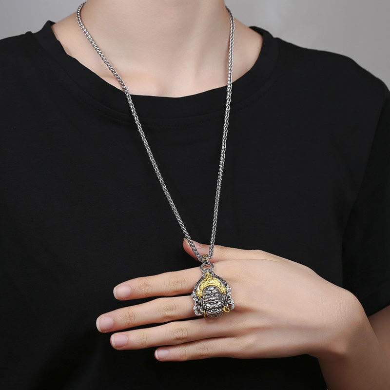 KarmaRipple's Yellow God of Wealth Amulet Bronze Fortune Pendant Necklace p8
