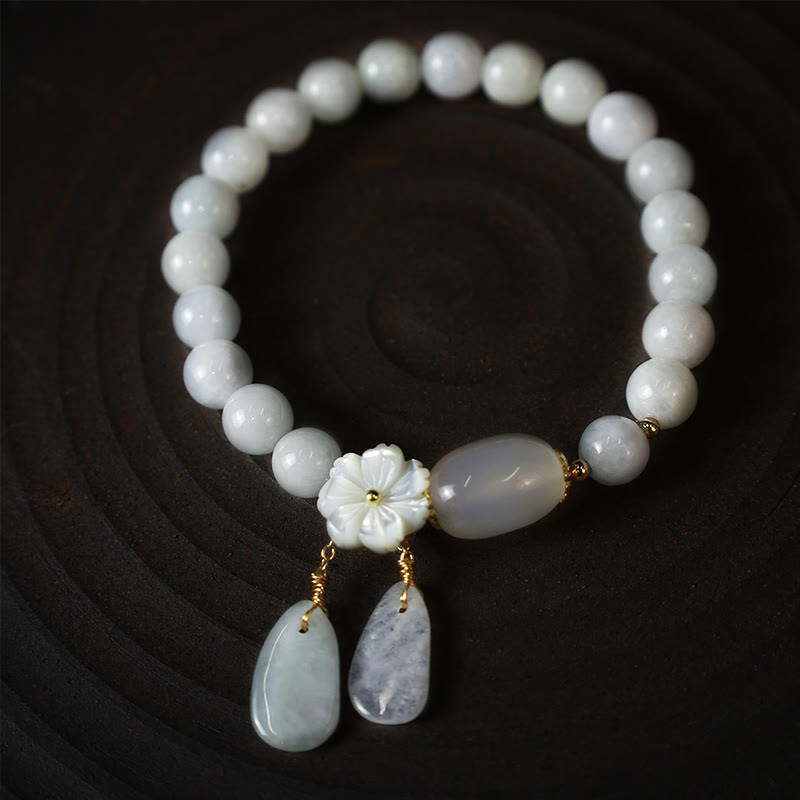 KarmaRipple's Authentic Ivory Jade Fortune Bracelet p9