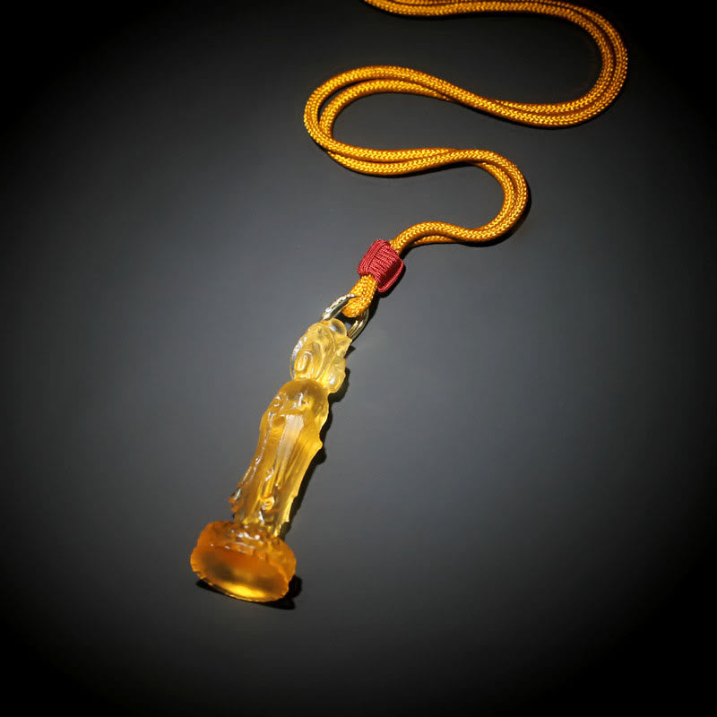 KarmaRipple's Avalokitesvara Buddha Liuli Balance Pendant p9