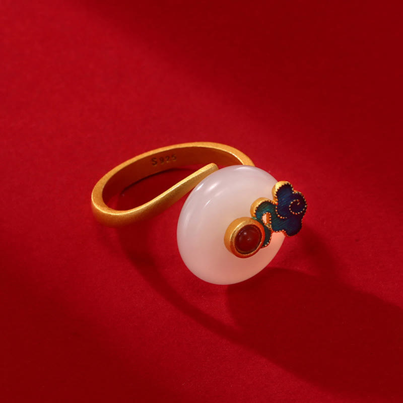 KarmaRipple's Jade Bronze Coins Auspicious Clouds Prosperity Pendant Necklace Bracelet Ring Earrings p16