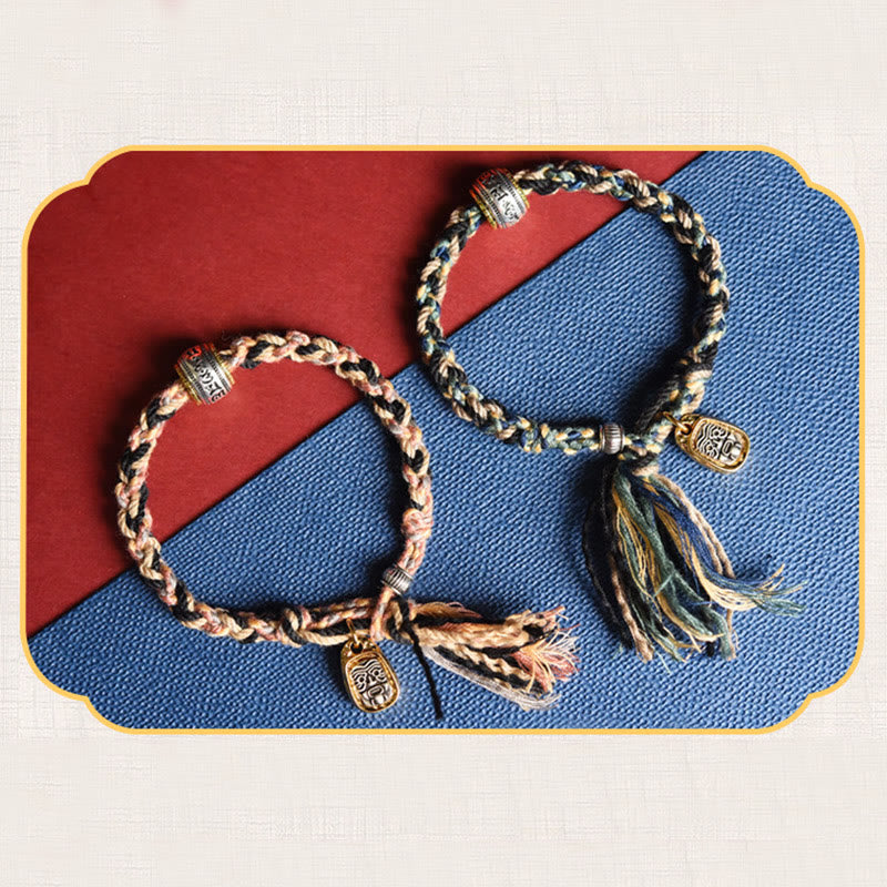 KarmaRipple's Zakiram Goddess of Wealth Om Mani Padme Hum Peace Handmade Bracelet p10