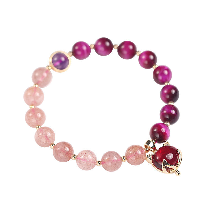 KarmaRipple's Authentic Strawberry Quartz Pixiu Love Bracelet p5