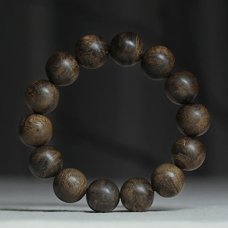 KarmaRipple's Nine Points Sinking Water Vietnam Hoi An Agarwood Peace Strength Bracelet p22