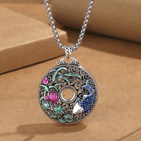 KarmaRipple's Koi Fish Lotus Peace Buckle Fu Character Wealth Fortune Pendant Necklace