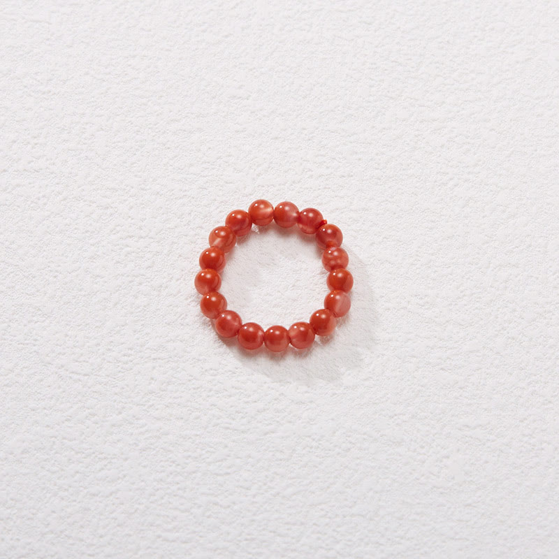 KarmaRipple's 925 Sterling Silver Plated Gold Authentic Red Agate Turquoise Confidence Bracelet Pendant Necklace Ring Set p4