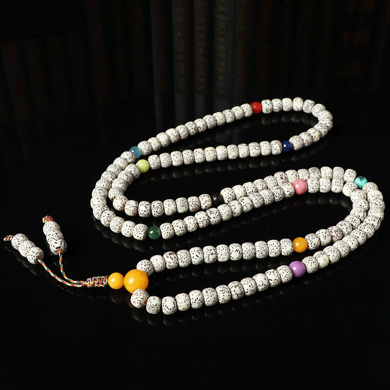 KarmaRipple's Tibetan Bodhi Seed Amber Agate Wealth Bracelet p9