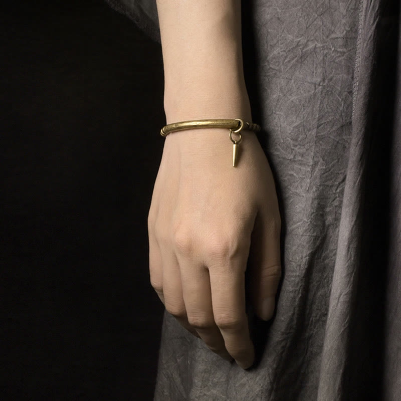 KarmaRipple's Bronze Brass Balance Wealth Simple Bracelet p8