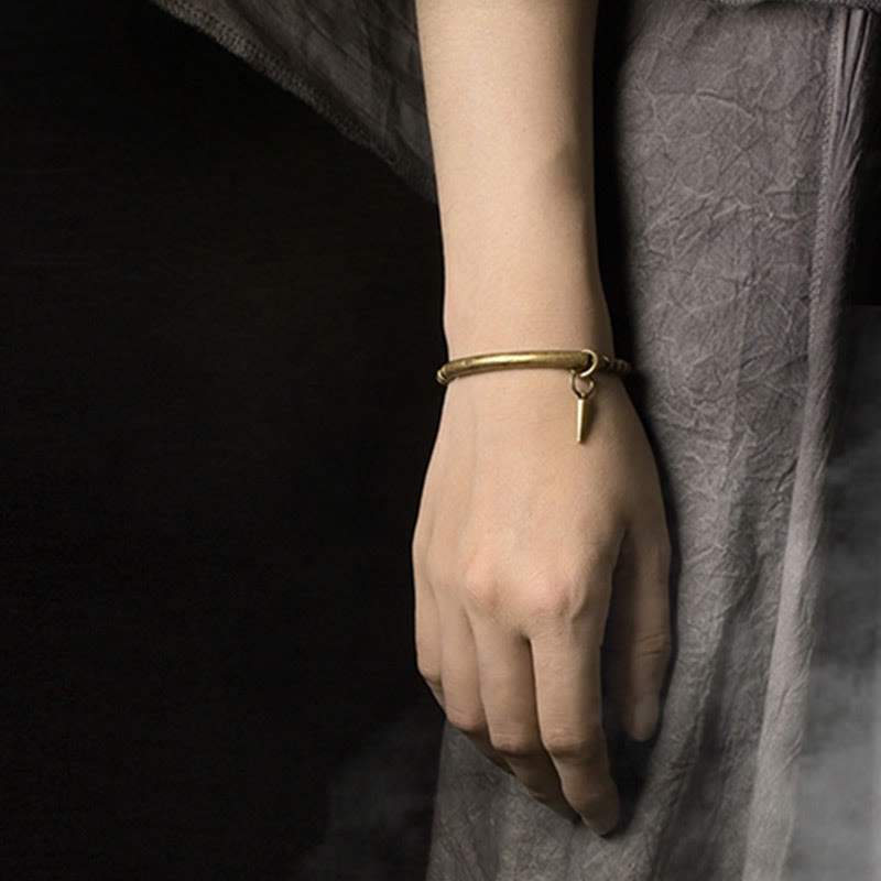 KarmaRipple's Bronze Brass Balance Wealth Simple Bracelet p9