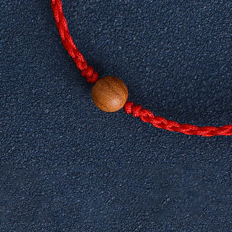 KarmaRipple's Authentic Peach Wood Bead Ward Off Evil Spirits Woven Bracelet p22