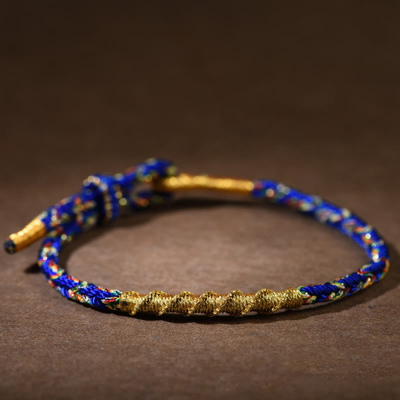 KarmaRipple's Handmade Chinese Zodiac Natal Buddha Fortune Strength Woven Rope Bracelet p3