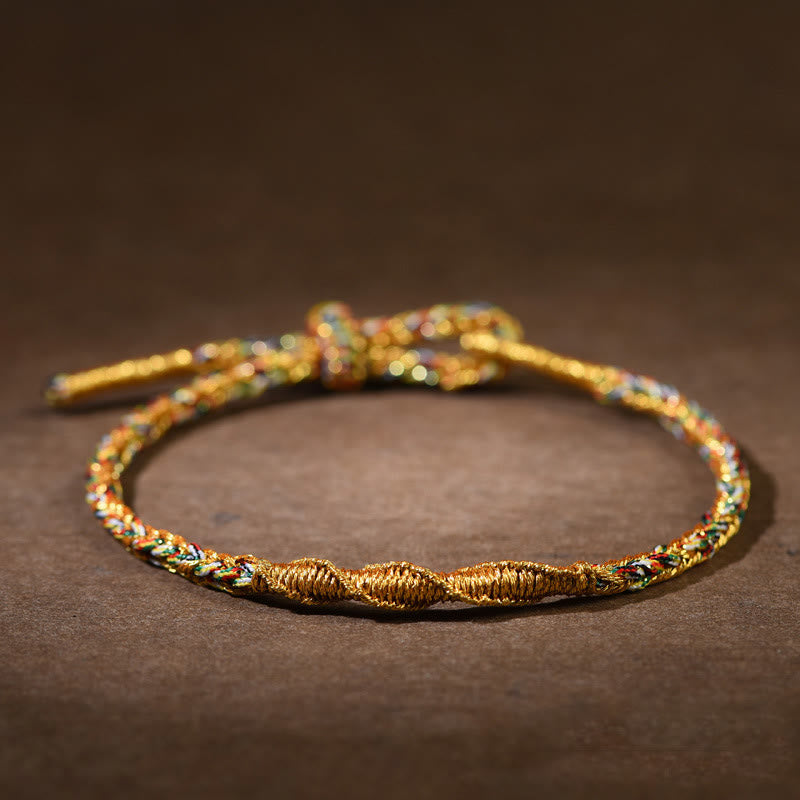 KarmaRipple's Handmade Chinese Zodiac Natal Buddha Fortune Strength Woven Rope Bracelet p19