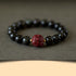 10mm Black Obsidian Cinnabar-Monkey
