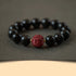 12mm Black Obsidian Cinnabar-Dragon