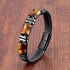 Yellow Tiger Eye-Black / 16-18cm