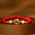 925 Sterling Silver Red String Hetian Jade(Wrist Circumference: 16-21cm)