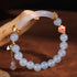Blue Chalcedony Pearl(Inner Diameter: 52mm)