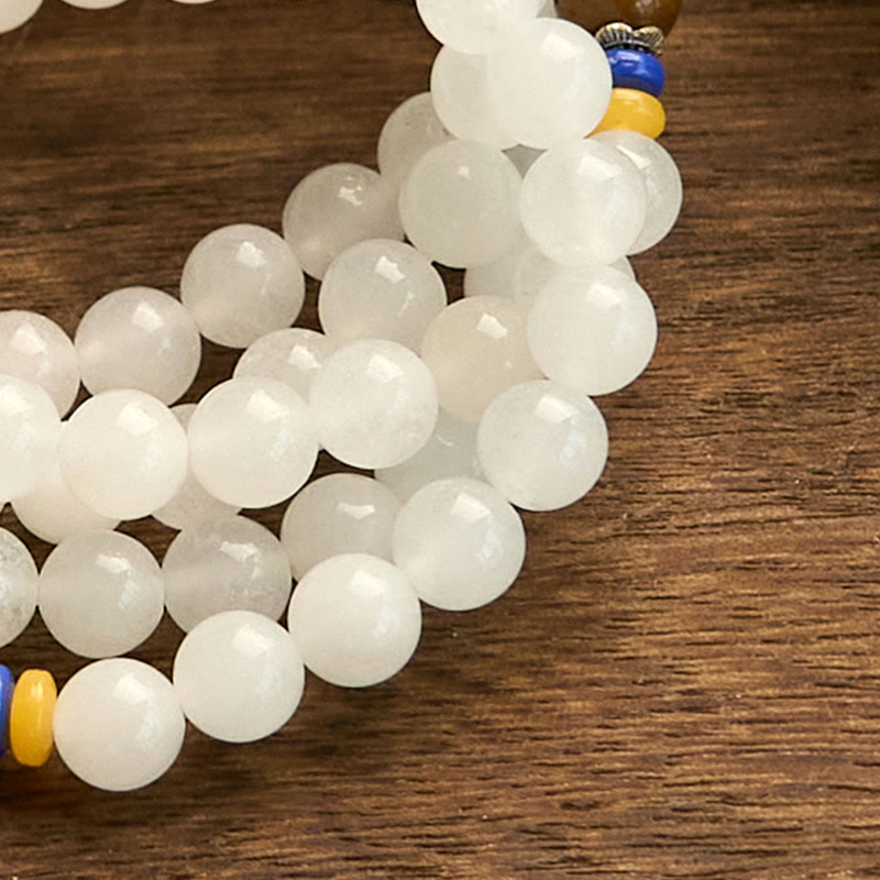 KarmaRipple's 108 Mala Beadwork Authentic Golden Silk Jade Wealth Fortune Bracelet p12