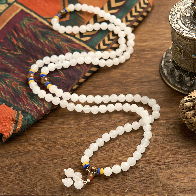 KarmaRipple's 108 Mala Beadwork Authentic Golden Silk Jade Wealth Fortune Bracelet p2