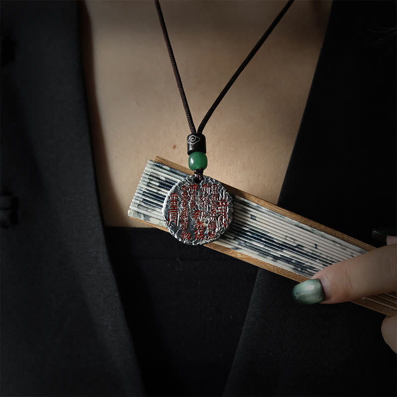 KarmaRipple's 999 Sterling Silver 24k Gold Bagua Tai Chi Yin Yang Design Mountain Ghosts Spend Money Balance Pendant Necklace p6