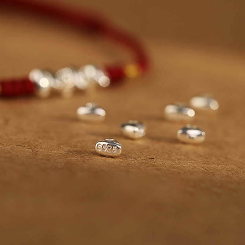 KarmaRipple's 925 Sterling Silver String Protection Fortune Ultra-Thin Woven Bracelet Anklet p12