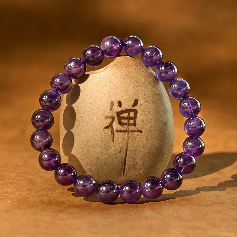 KarmaRipple's Authentic Amethyst Inner Peace Meditation Bracelet p2