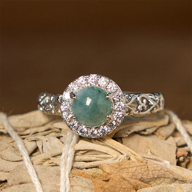 KarmaRipple's Authentic Hetian Jade Egg Ruyi Stick Pattern Fortune Ring p6