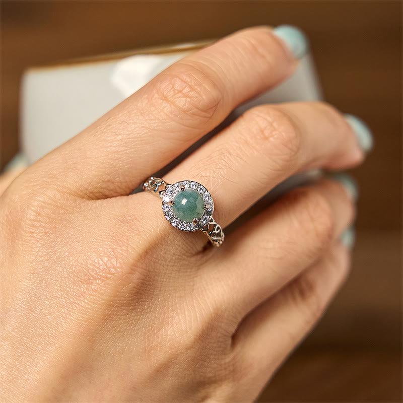 KarmaRipple's Authentic Hetian Jade Egg Ruyi Stick Pattern Fortune Ring p4