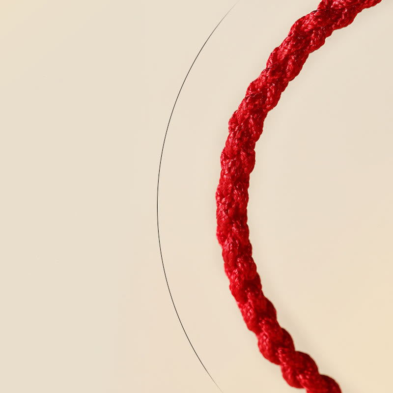 KarmaRipple's Hetian Jade Black Onyx Red Agate Bead Fortune Woven Bracelet p20