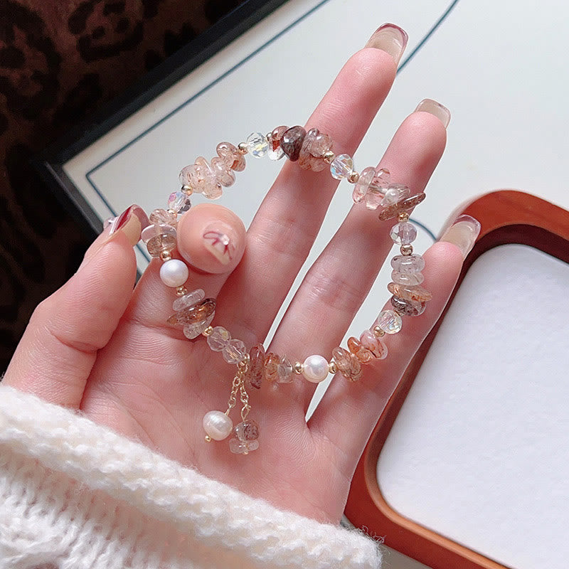 KarmaRipple's Authentic Super Seven Gemstone Irregular Small Pieces Positive Bracelet p7