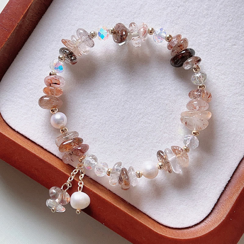KarmaRipple's Authentic Super Seven Gemstone Irregular Small Pieces Positive Bracelet p6