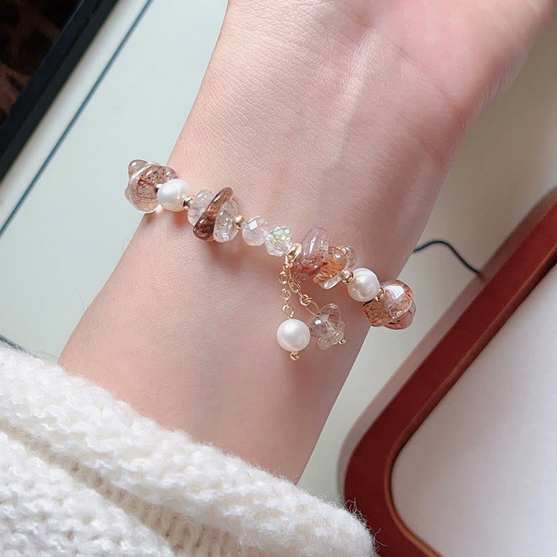 KarmaRipple's Authentic Super Seven Gemstone Irregular Small Pieces Positive Bracelet p4