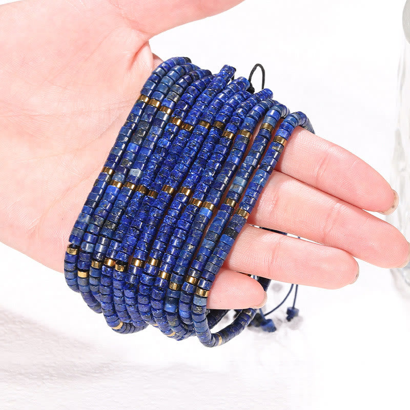 KarmaRipple's Authentic Lazurite Spacer Bead Positive Balance Bracelet p11