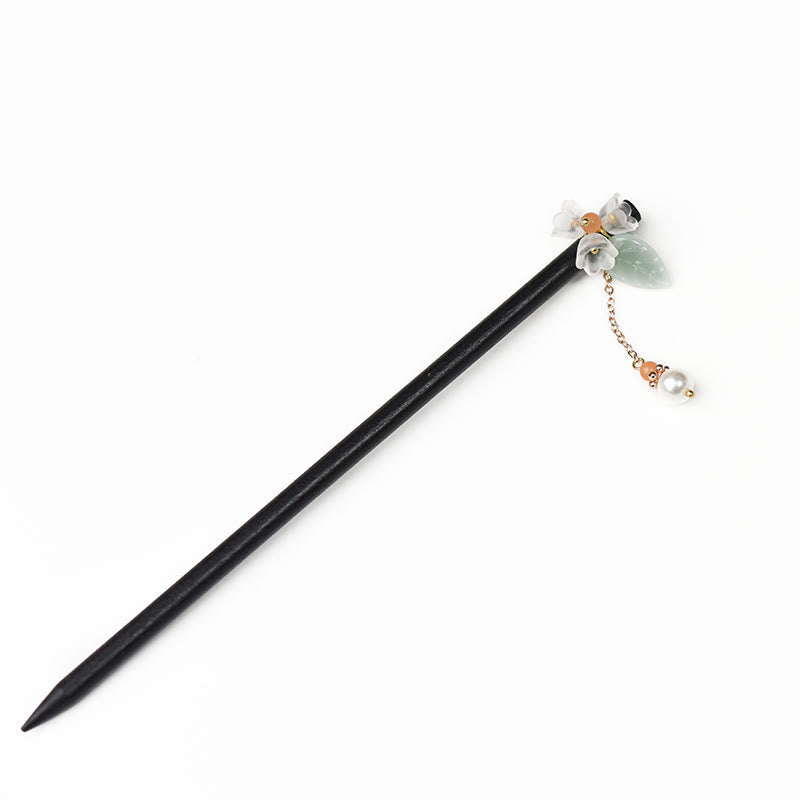 KarmaRipple's Ebony Liuli Lily of the Valley Courage Hairpin p3