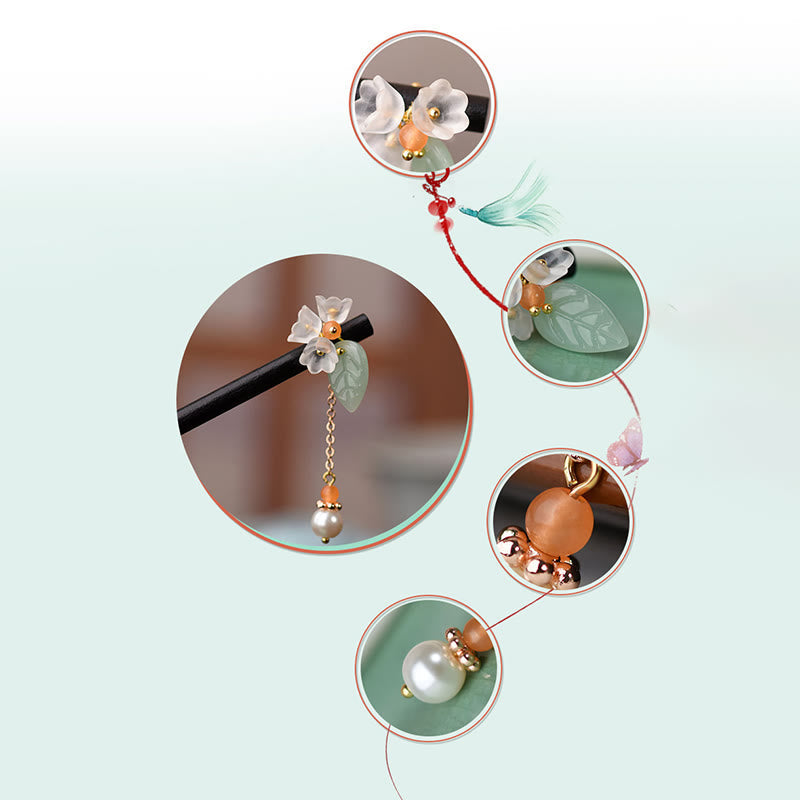 KarmaRipple's Ebony Liuli Lily of the Valley Courage Hairpin p9