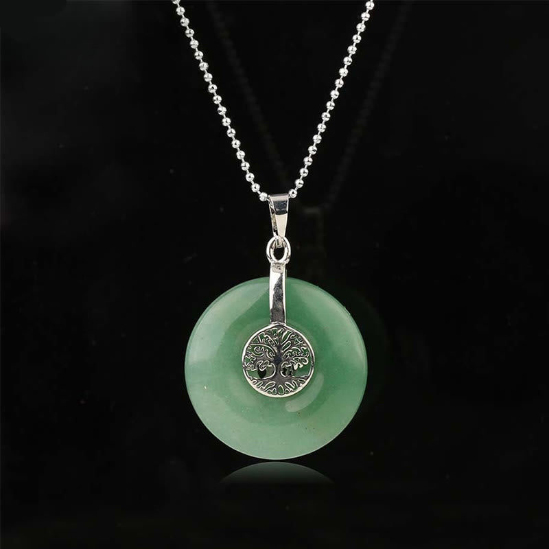KarmaRipple's Various Gemstone'se Quartz Green Aventurine Amethyst The Tree of Life Kindness Pendant Necklace p25
