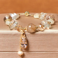 KarmaRipple's Authentic Citrine Green Strawberry Quartz PiXiu Prosperity Bracelet