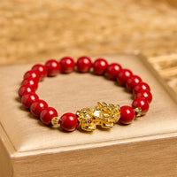 KarmaRipple's Cinnabar PiXiu Calm Blessing Bracelet