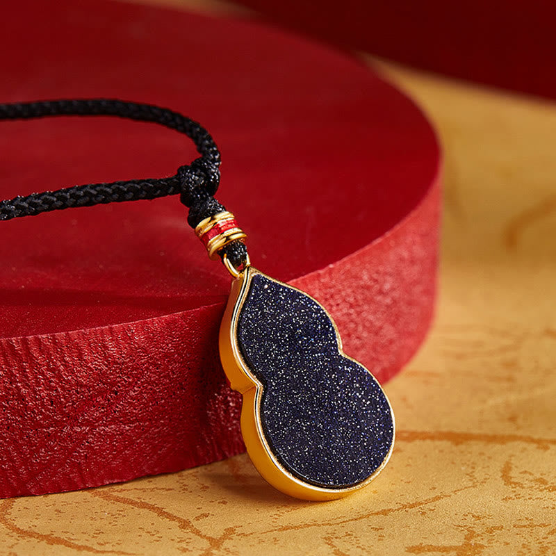 KarmaRipple's 925 Sterling Silver Peach Blossom Cat Gourd Pattern Protection Pendant Necklace p4