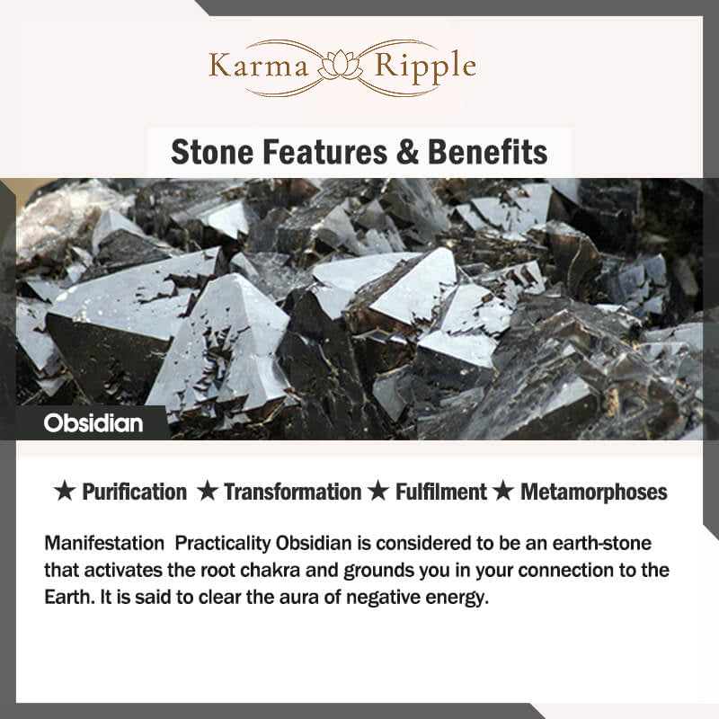 KarmaRipple's FengShui PiXiu Obsidian Wealth Bracelet p14