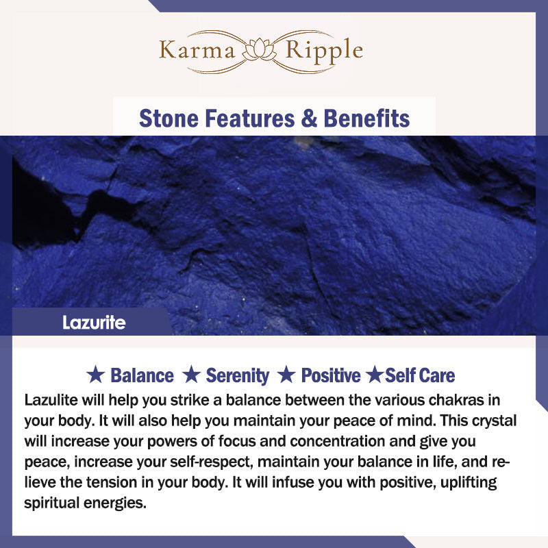 KarmaRipple's KarmaRipple Lazurite Self Care Positive Bracelet p10