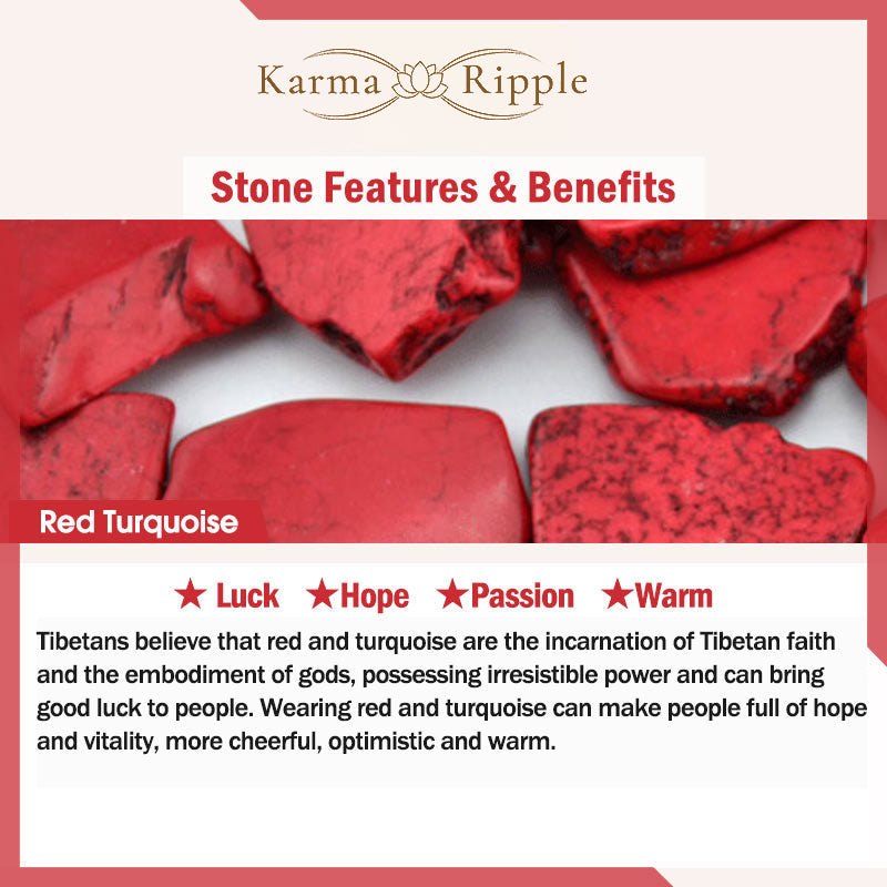 KarmaRipple's Tibetan Turquoise Protection Strength Carving Pendant Necklace ( p5