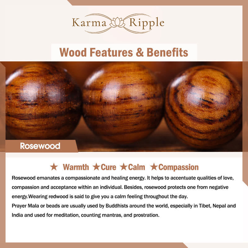 KarmaRipple's Authentic Rosewood Cyan Jade Bodhi Seed Lotus Warmth Calm Bracelet p6